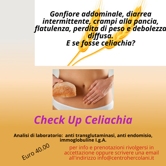 Check Up Celiachia - Centro Hercolani